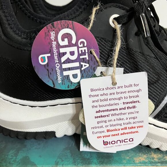 New in Box Bionica Oakler Black Mesh Women's size 8.5 Sneakers - Picture 8 of 12